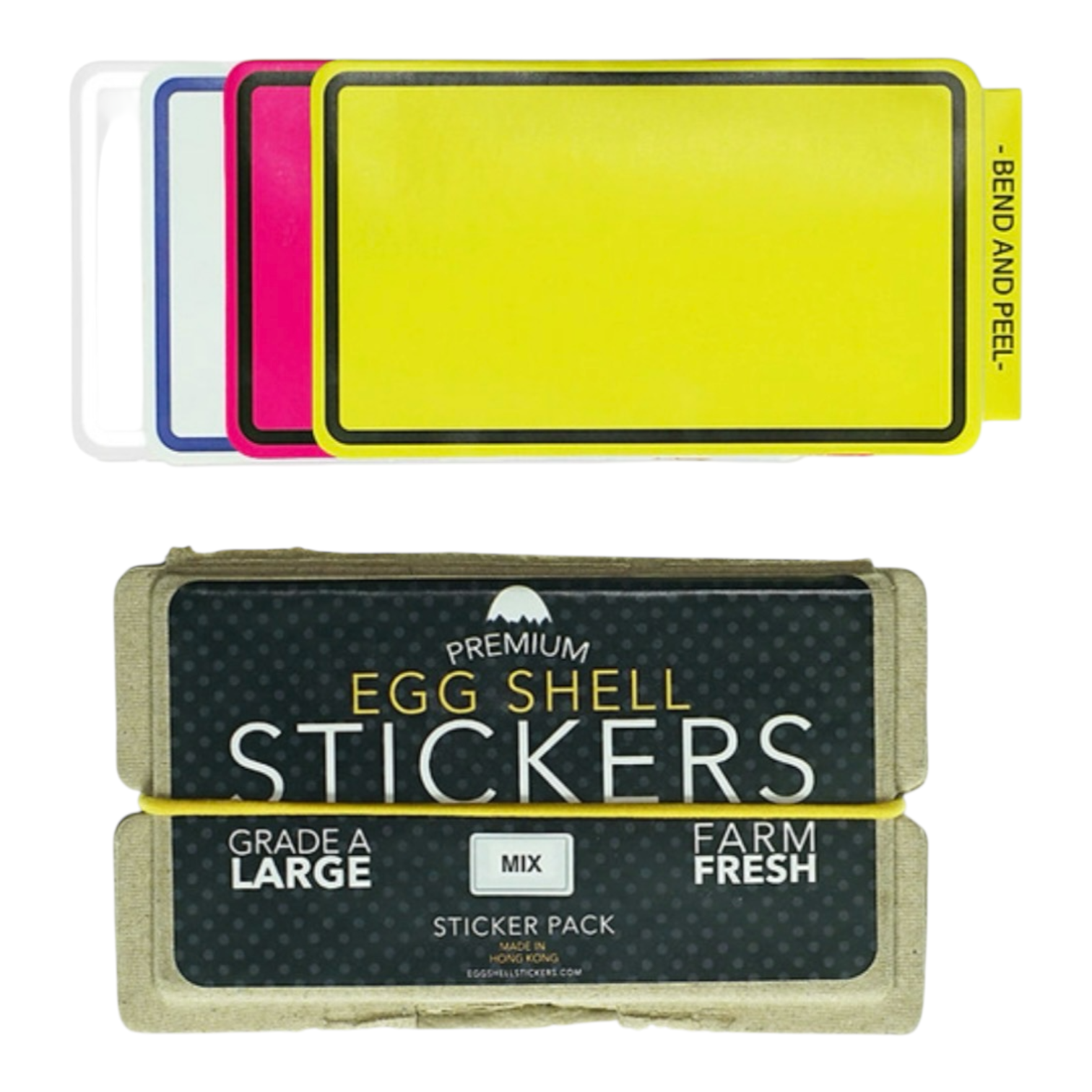 Premium Eggshell Stickers 80 Pack  (MIX)