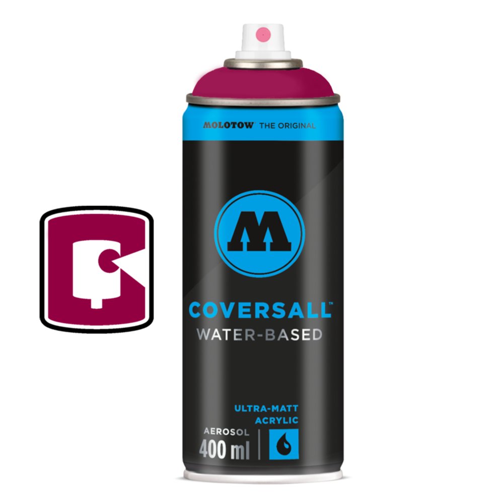 Amaranth Red Molotow Coversall Water-Based 400ML Spray Paint