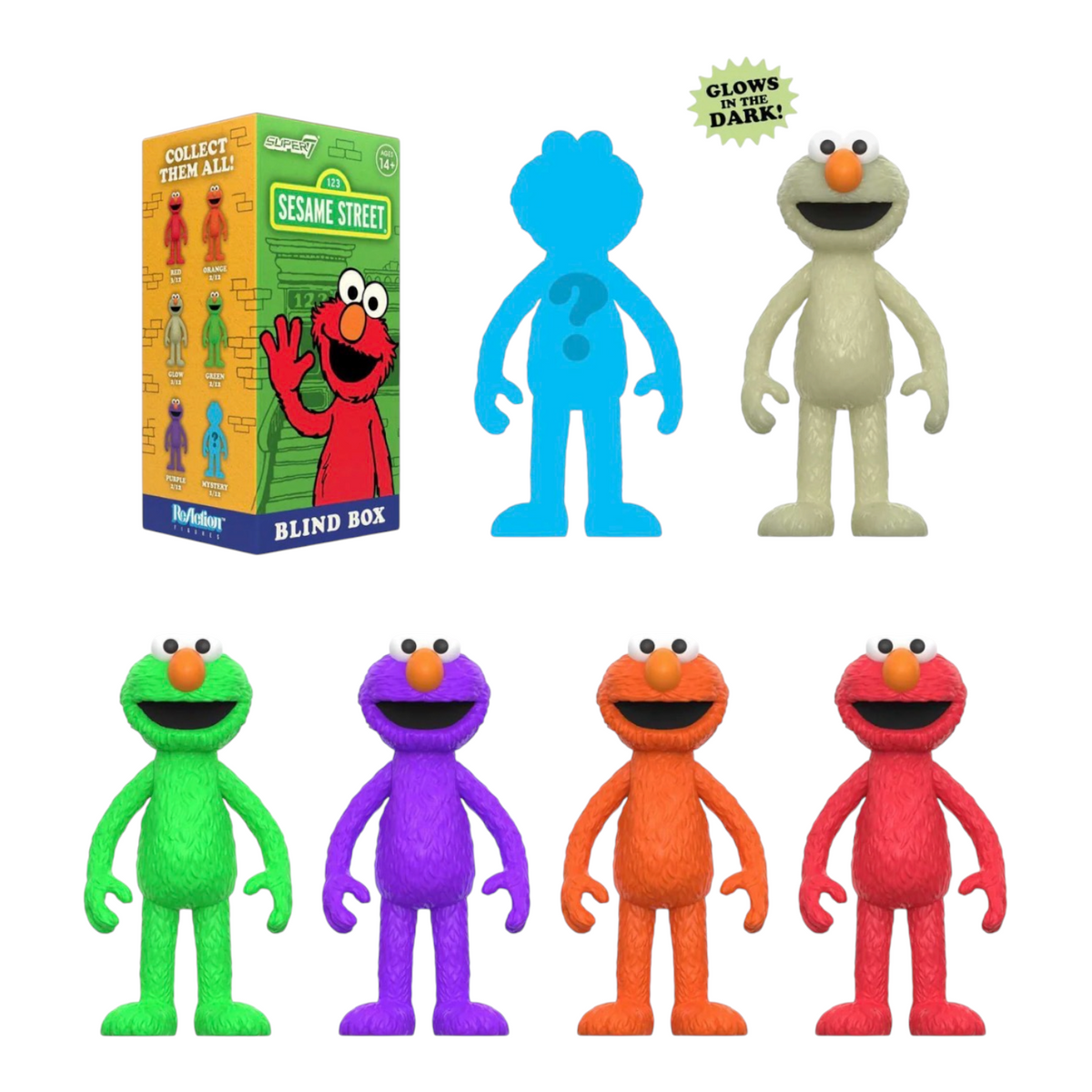 Sesame Street W4 - Elmo Edition  - Blind box - Super 7