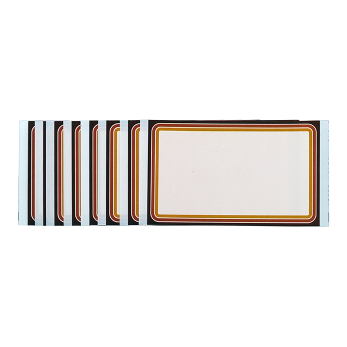 Eggshell 50pk stickers - groovy border