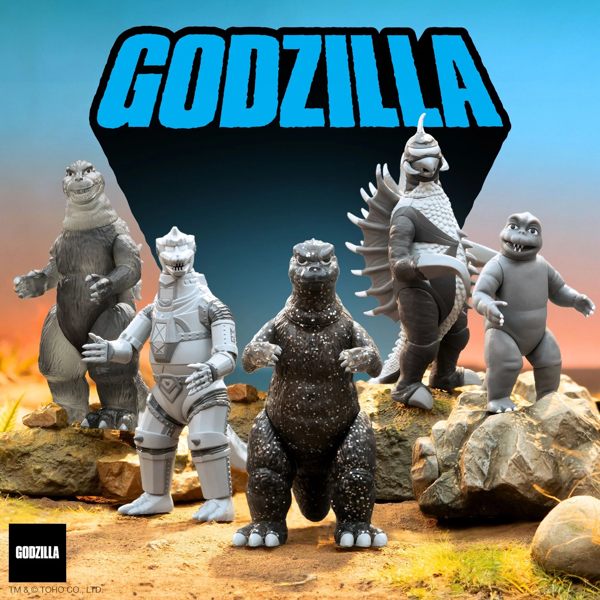 Toho Godzilla Kaiju (Silver Screen) Series 2 Blind Box by Super7 Toho Godzilla Kaiju (Silver Screen) Series 2 Blind Box by Super7