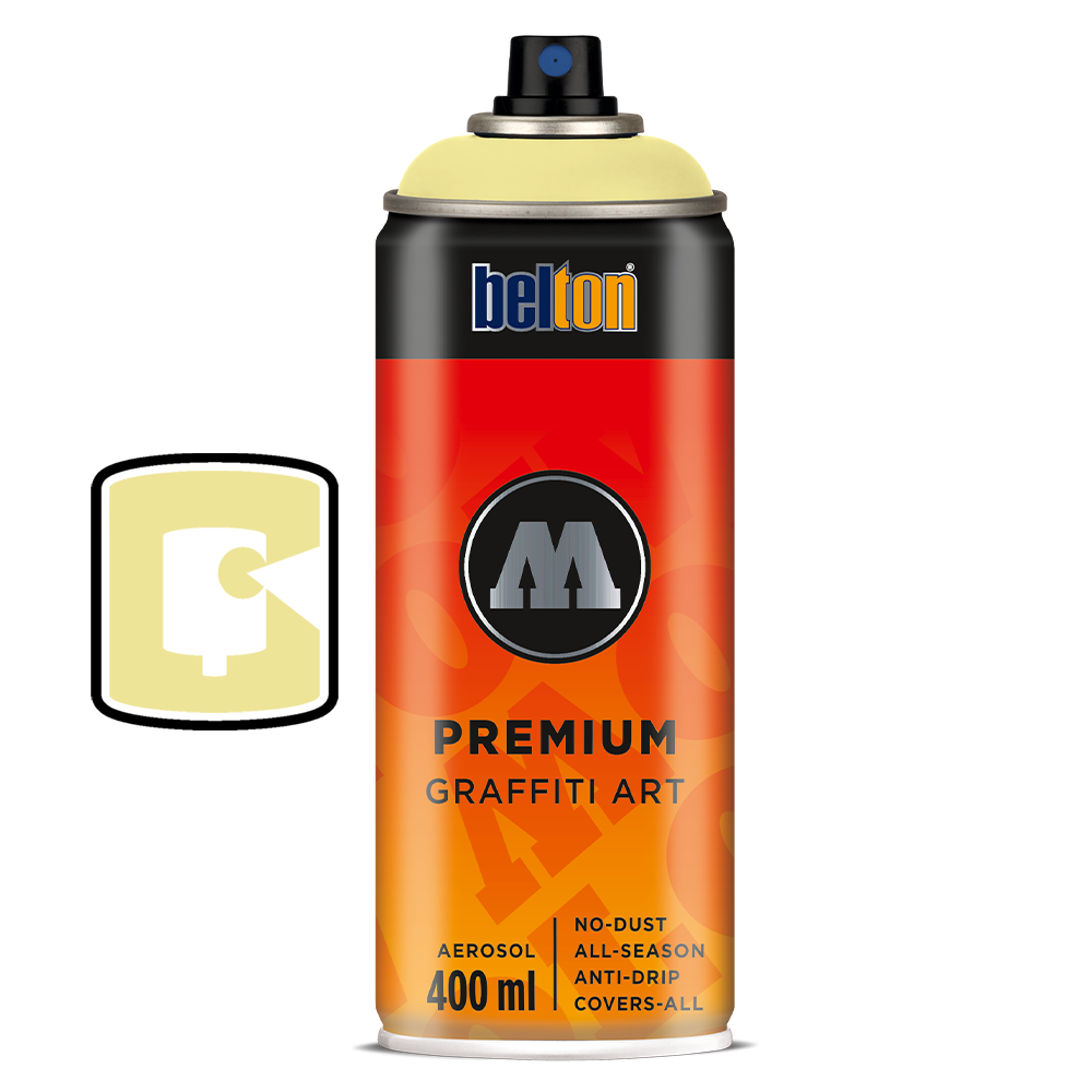 #001 Jasmin Yellow 400ML Molotow Premium Belton Spray Paint