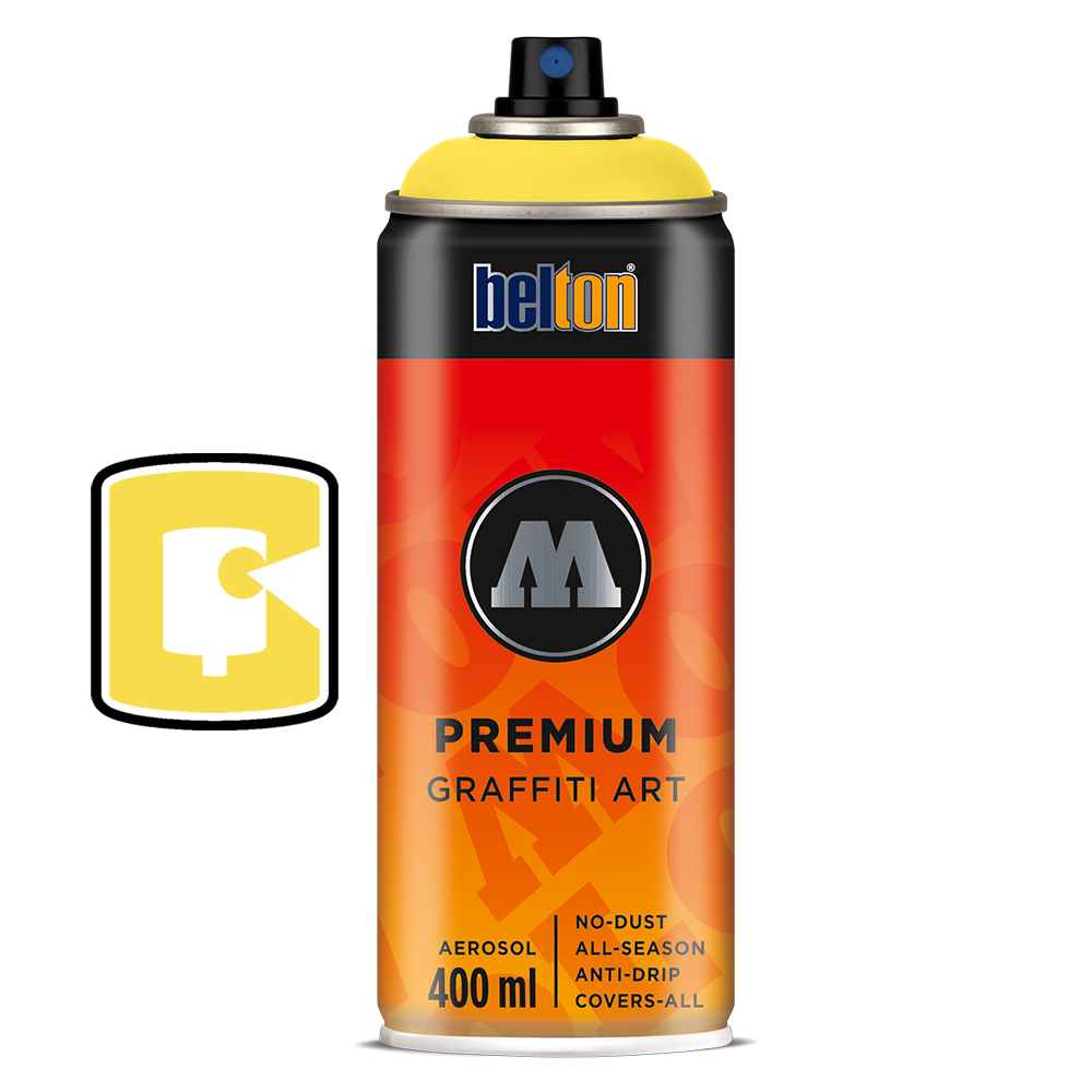 #002 Zinc Yellow 400ML Molotow Premium Belton Spray Paint