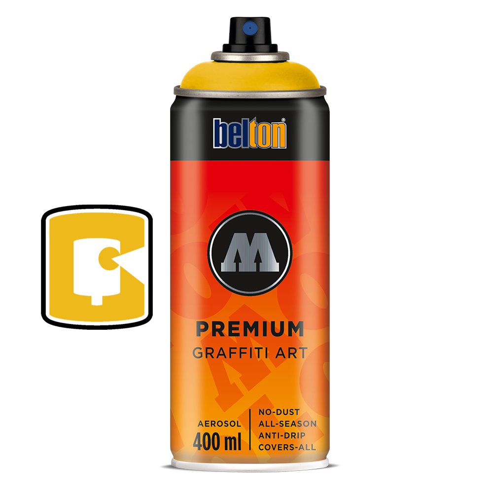 #009 - Golden Yellow 400ML Molotow Premium Belton Spray Paint