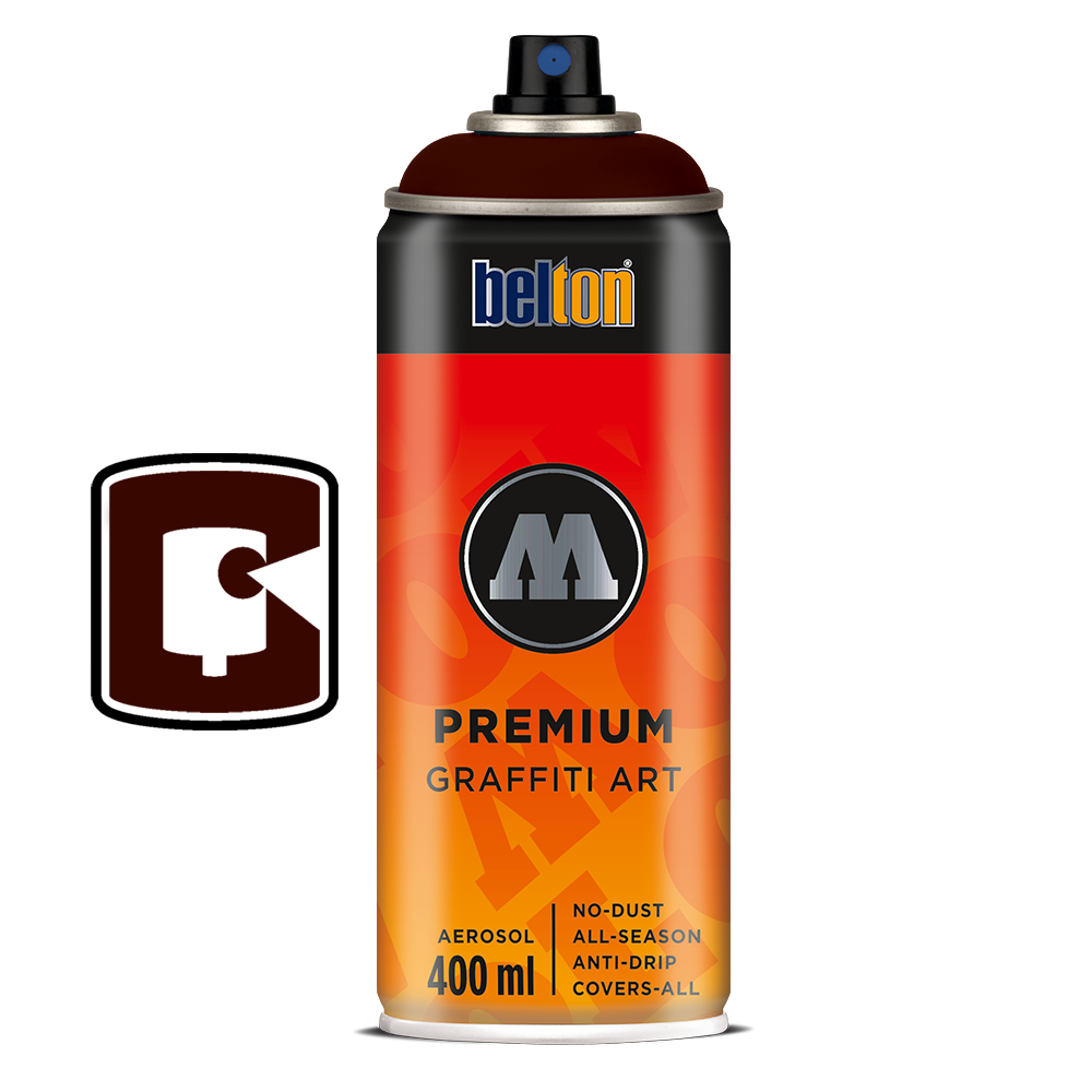 #021 - GESER Black Red 400ML Molotow Premium Belton Spray Paint