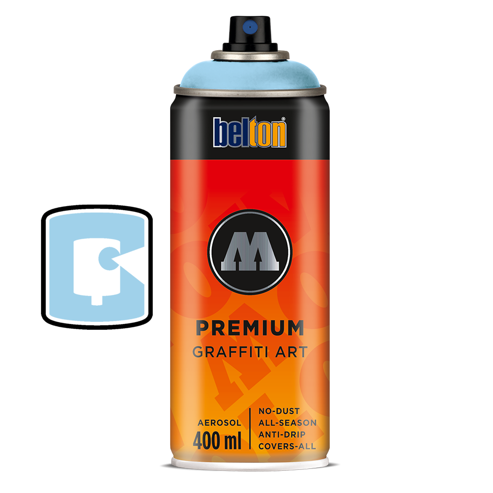 #091 Shock Blue Pastel 400ML Molotow Premium Belton Spray Paint