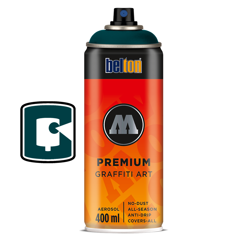 #128 - Turquoise Dark 400ML Molotow Premium Belton Spray Paint