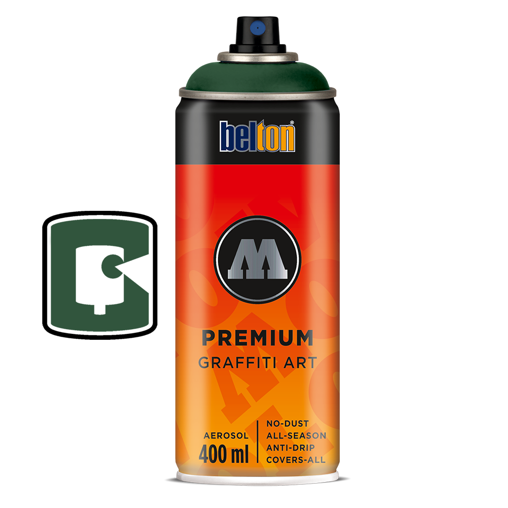 #135 Black Forest Green 400ML Molotow Premium Belton Spray Paint
