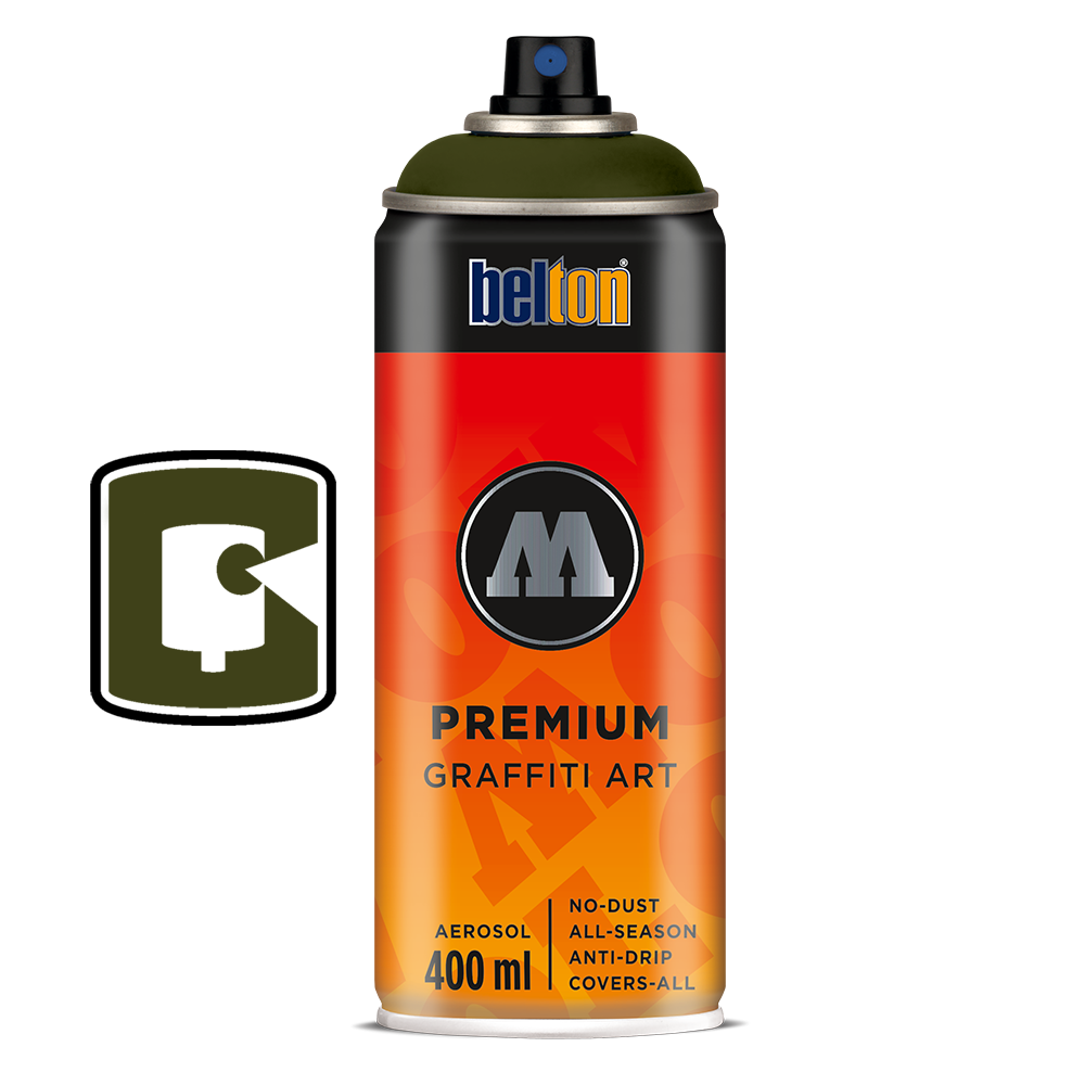 #173 - Evil Olive 400ML Molotow Premium Belton Spray Paint