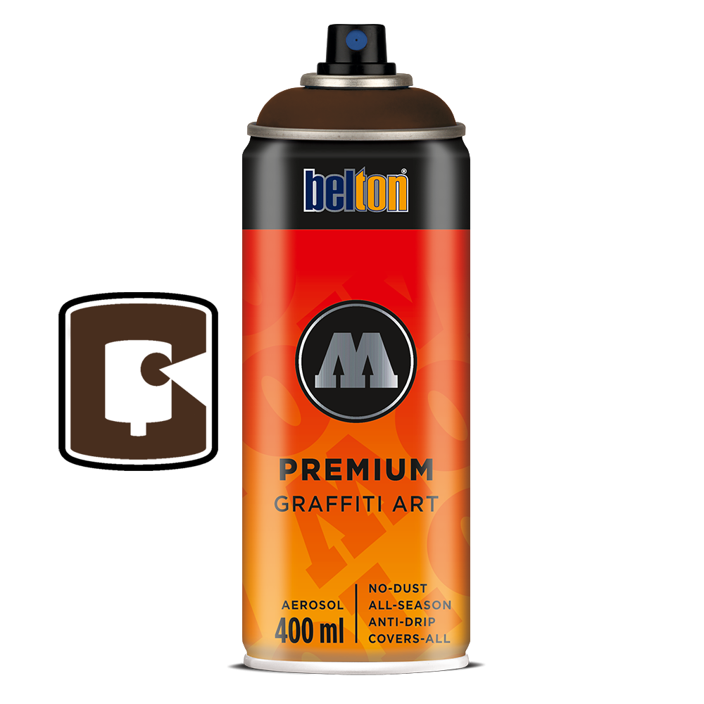 #208 - Chocolate Brown 400ML Molotow Premium Belton Spray Paint