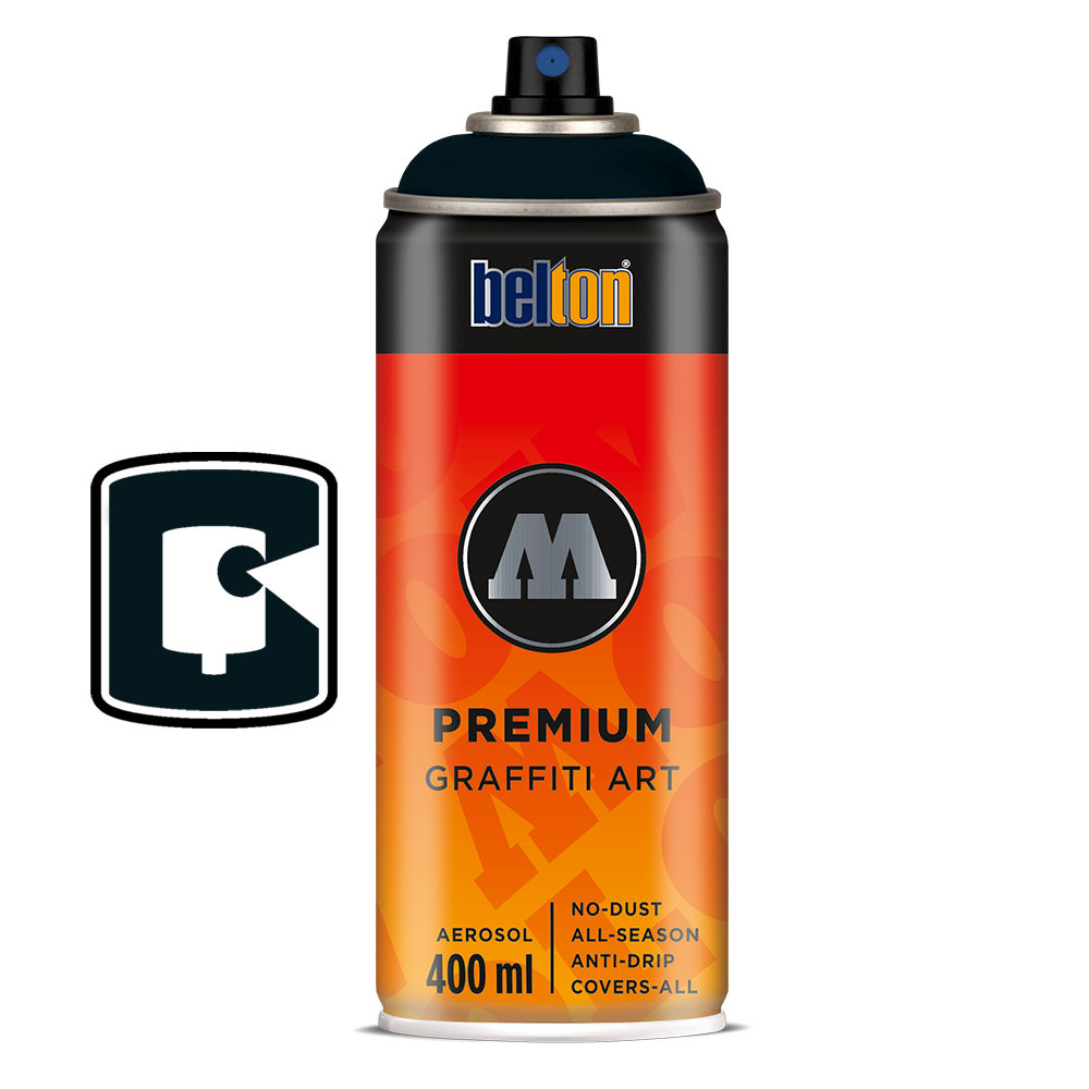 #214 - TOAST Signal Black 400ML Molotow Premium Belton Spray Paint