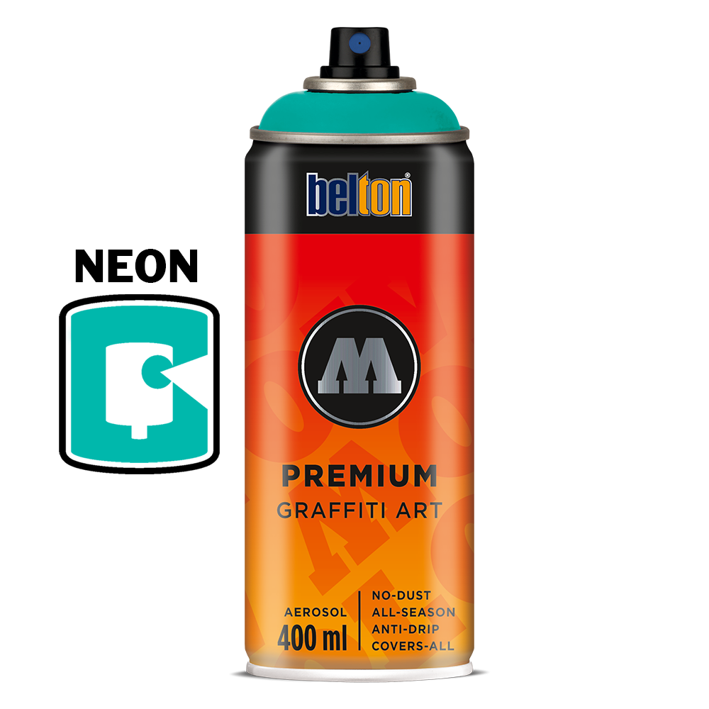 #235-1 - Neon Turquoise 400ML Molotow Premium Belton Spray Paint