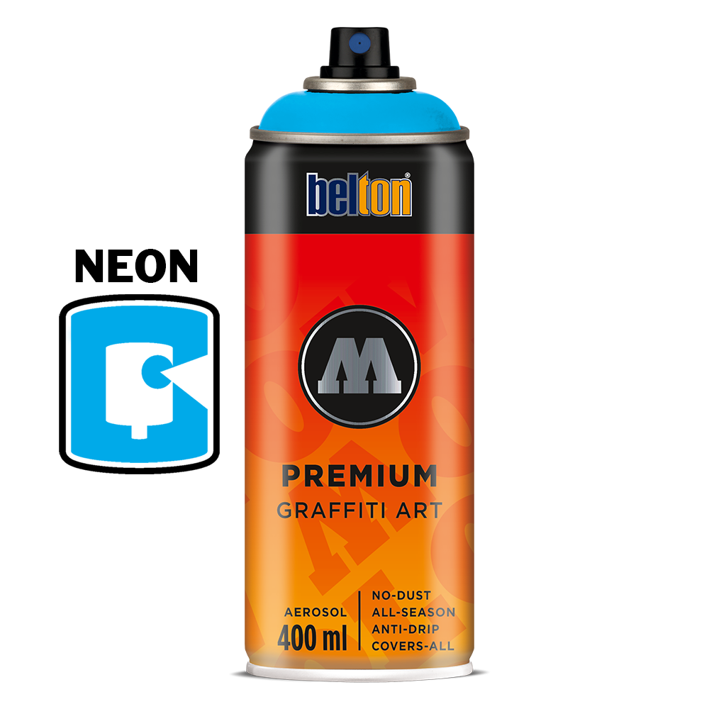#235 - Neon Blue 400ML Molotow Premium Belton Spray Paint