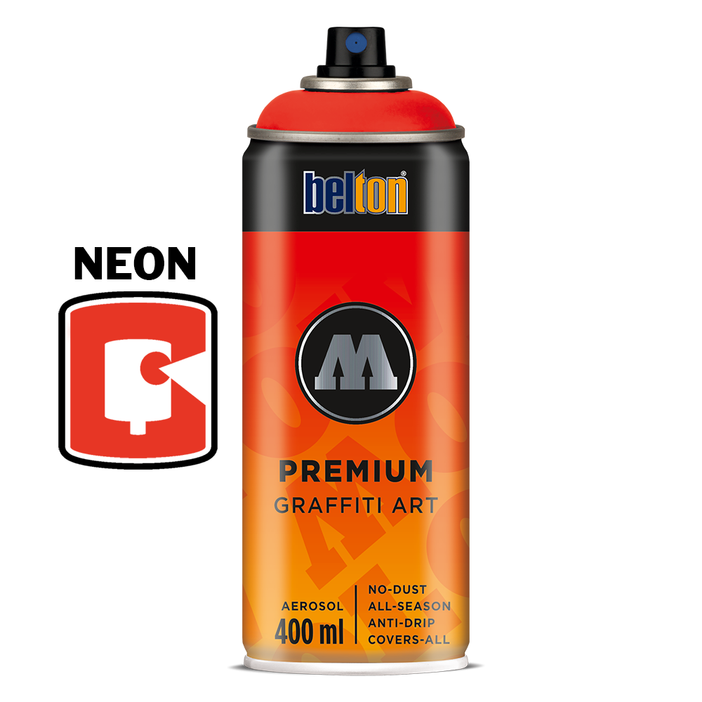 #236-1 - ANTISTATIK Neon Red 400ML Molotow Premium Belton Spray Paint