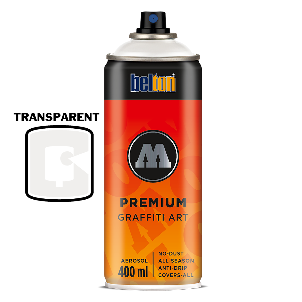 #251 - Signal White Transparent 400ML Molotow Premium Belton Spray Paint