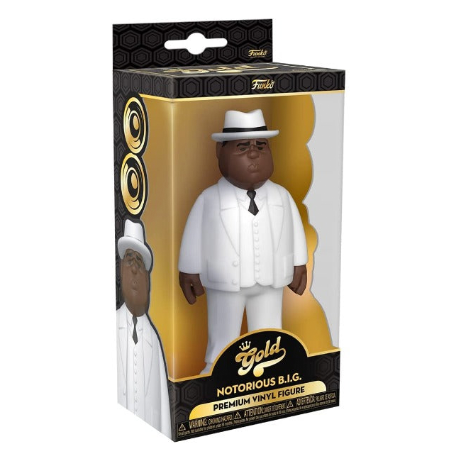 Notorious B.I.G. in White Suit - Gold Funko Premium Vinyl Figure