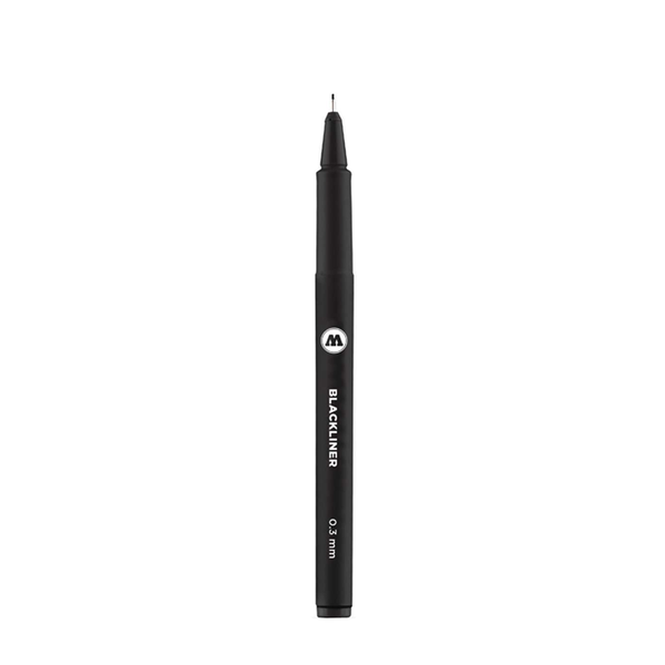 Molotow Blackliner - Lápiz de punta fina (0.020 in, tinta Molotow Blackliner - Lápiz de punta fina (0.020 in, tinta