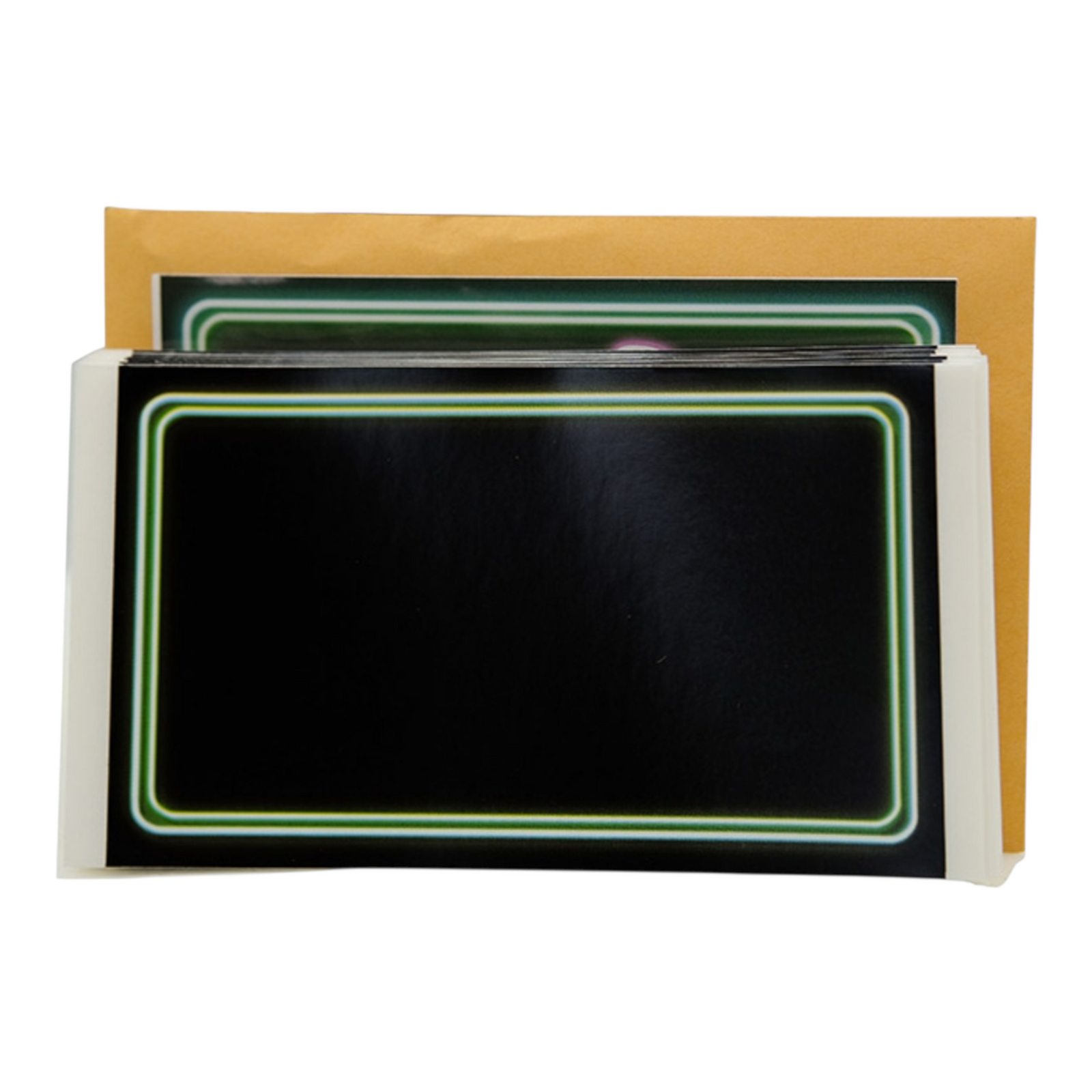 Eggshell 50pk stickers - Neon Border (Blanks)