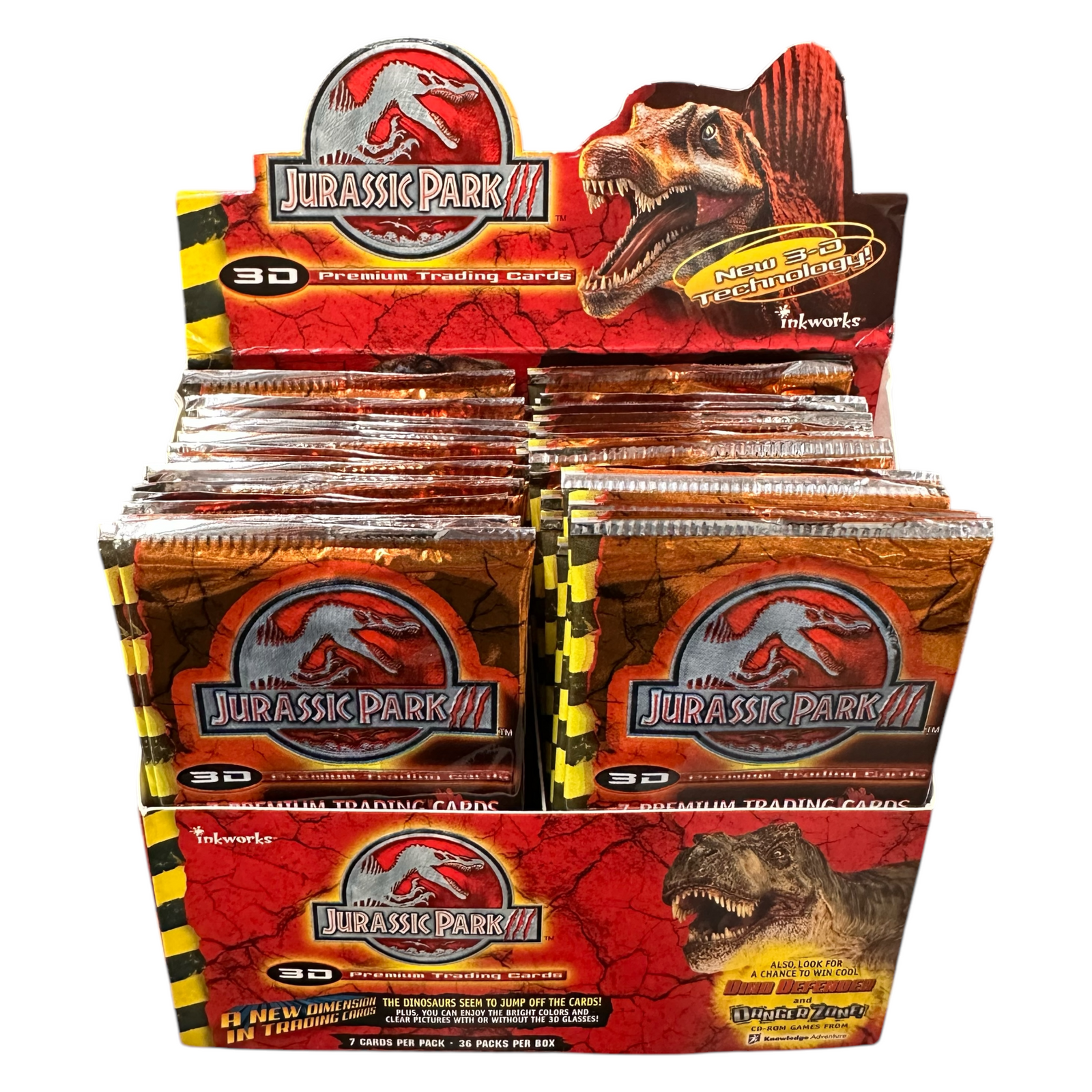 JURASSIC PARK 3 3D trading cards