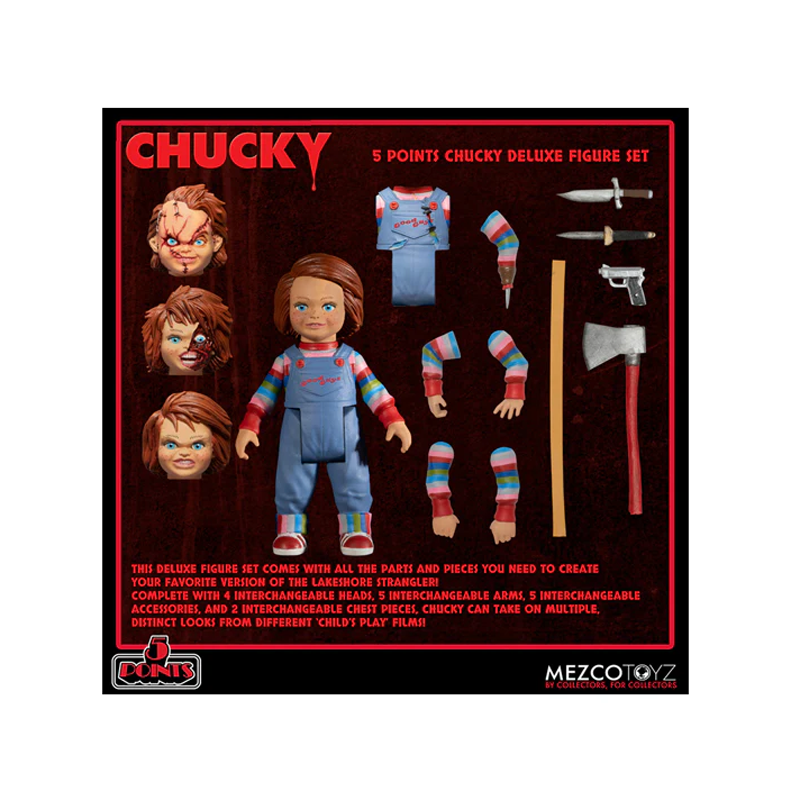 Child&#39;s Play Chucky Deluxe Figure Set by Mezco Toyz