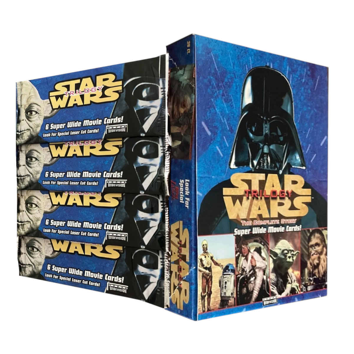 STARWARS Trilogy super wide movie cards.