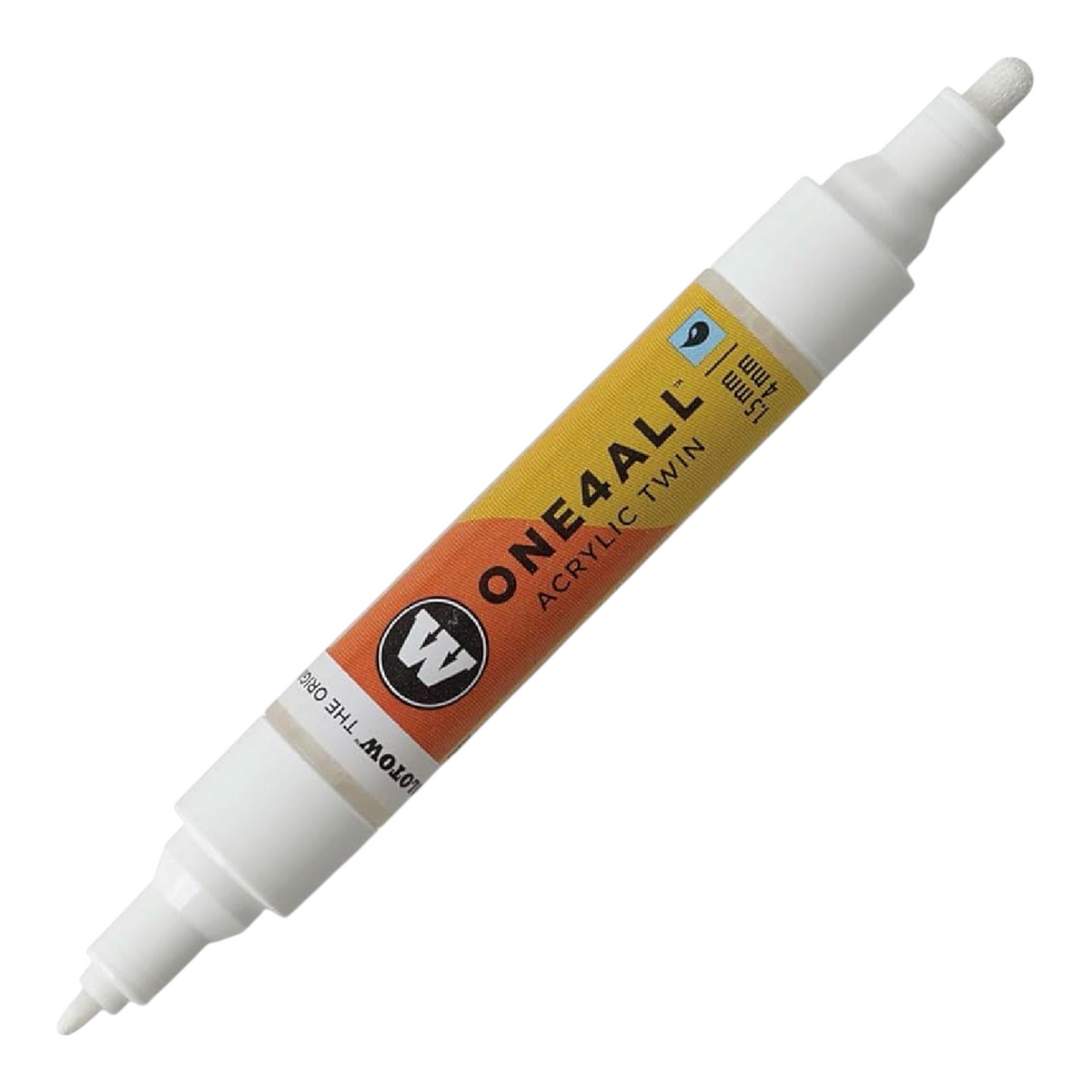 Molotow One4All Acrylic Twin Tip White Glossy 1.5 mm 4 mm Tips