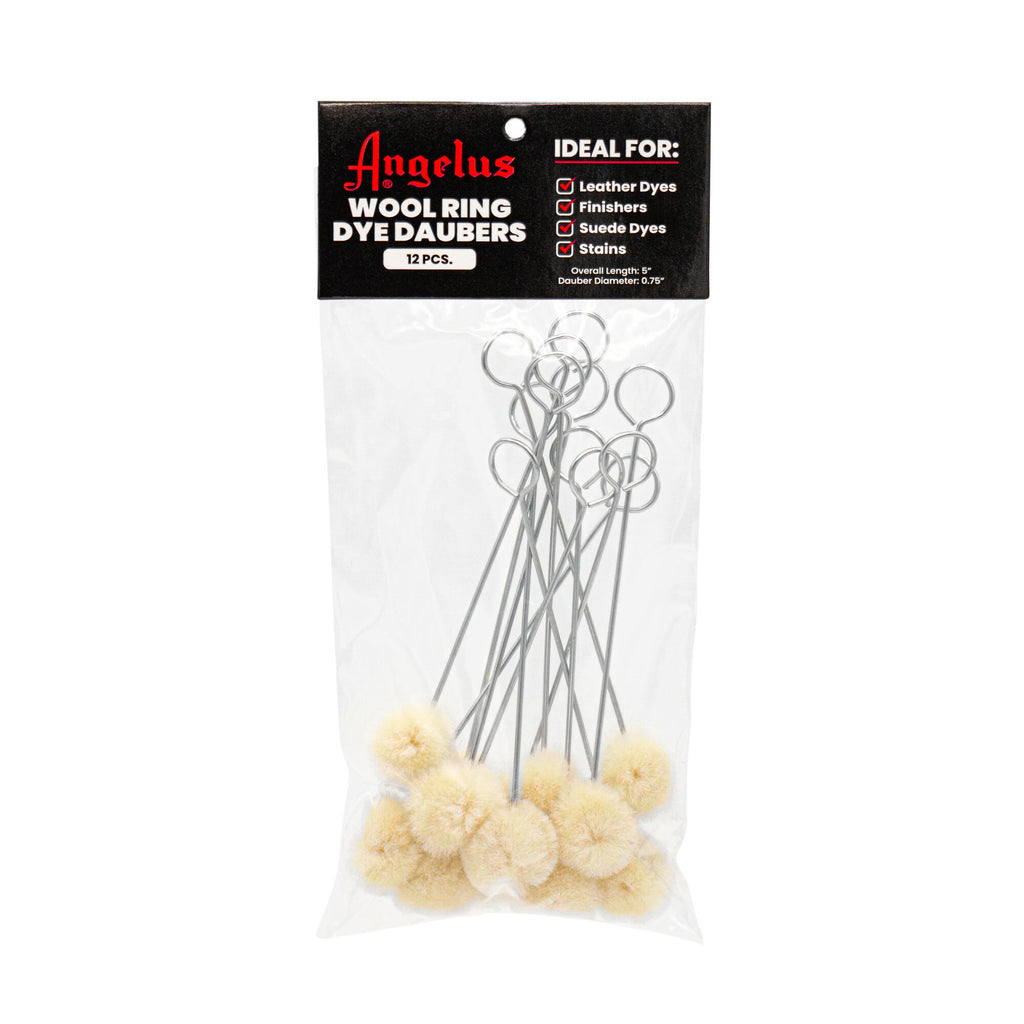 Angelus Wool Ring Dye Daubers 12 pcs