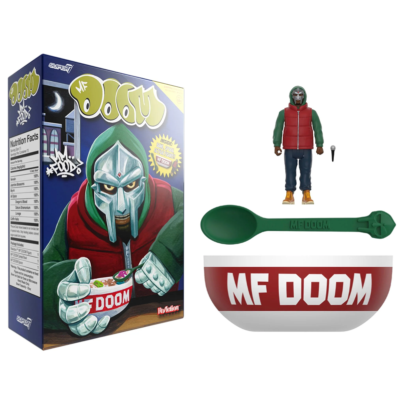 Mm Food MF DOOM ReAction Figures Wave 2 by Super7 Mm Food MF DOOM ReAction Figures Wave 2 by Super7