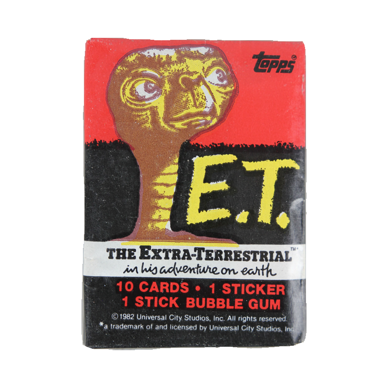 ET The Extra-Terrestrial E.T Topps Wax Vintage Trading Cards