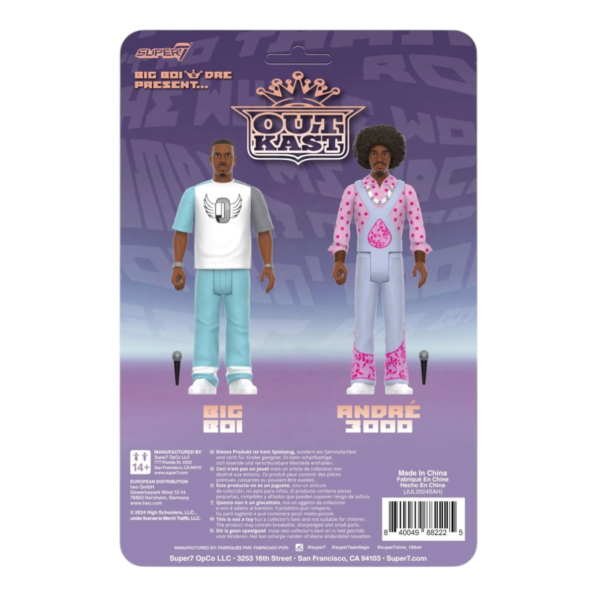 Super 7 OutKast ReAction 2 Pack Figure W3