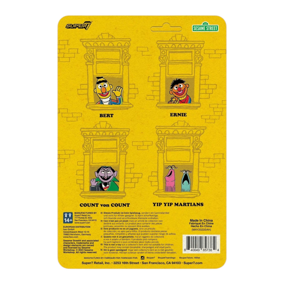 Super 7 Sesame Street ReAction Wave 1
Bert