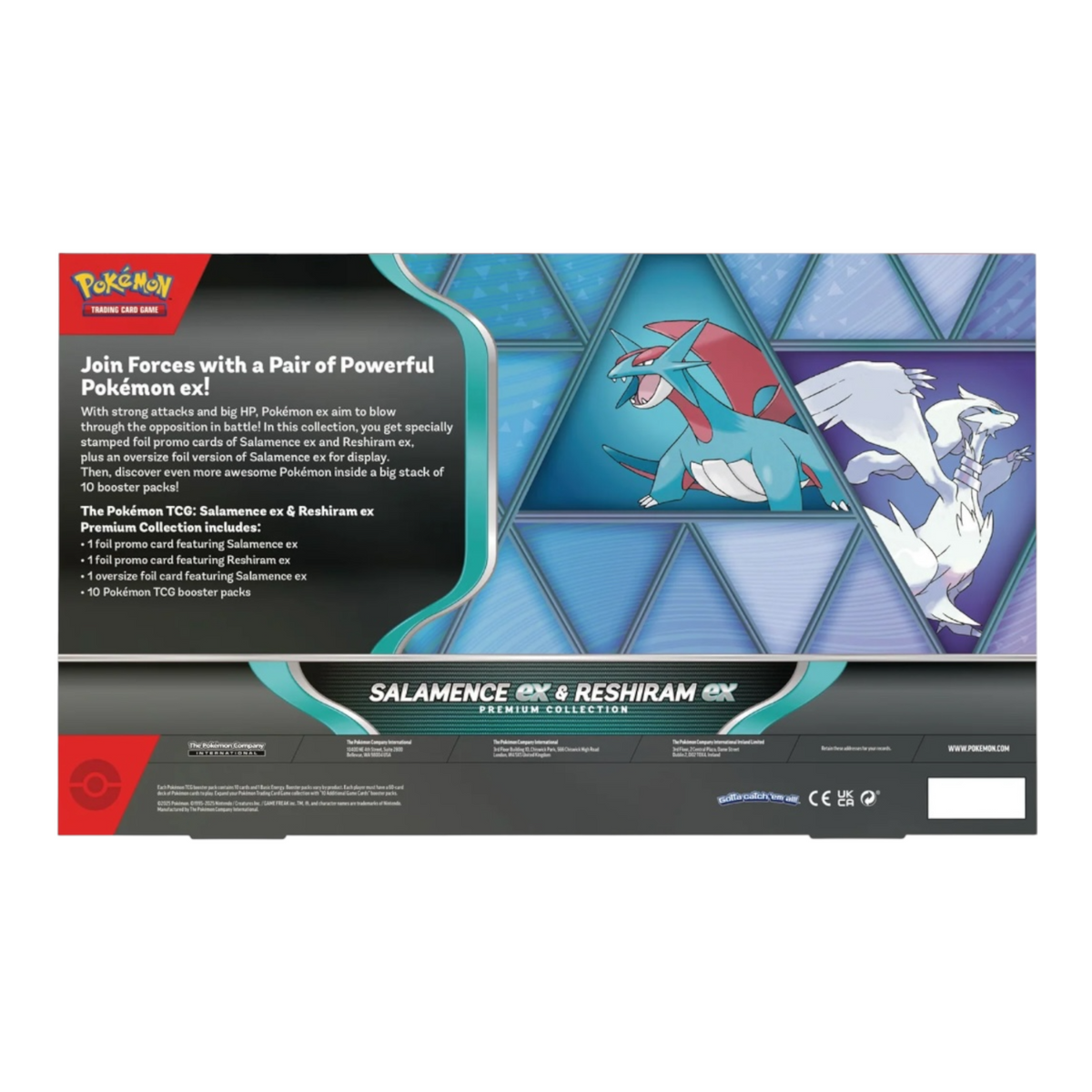 Pokemon Salamence ex &amp; Reshiram ex Premium Collection Box