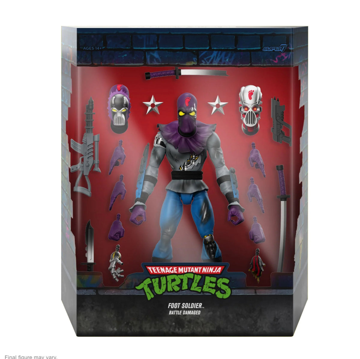 TMNT FOOT SOLDIER (BATTLE DAMAGED) WV11 SUPER 7 ULTIMATE