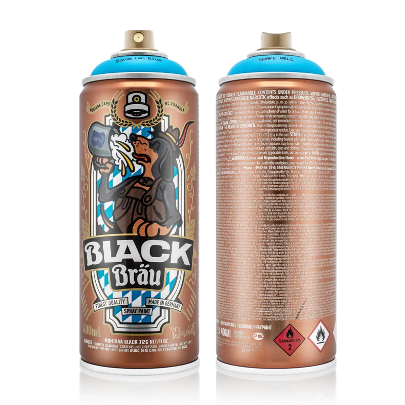Flying Fortress Montana Black Bavarian Blue Collector's Spray Paint