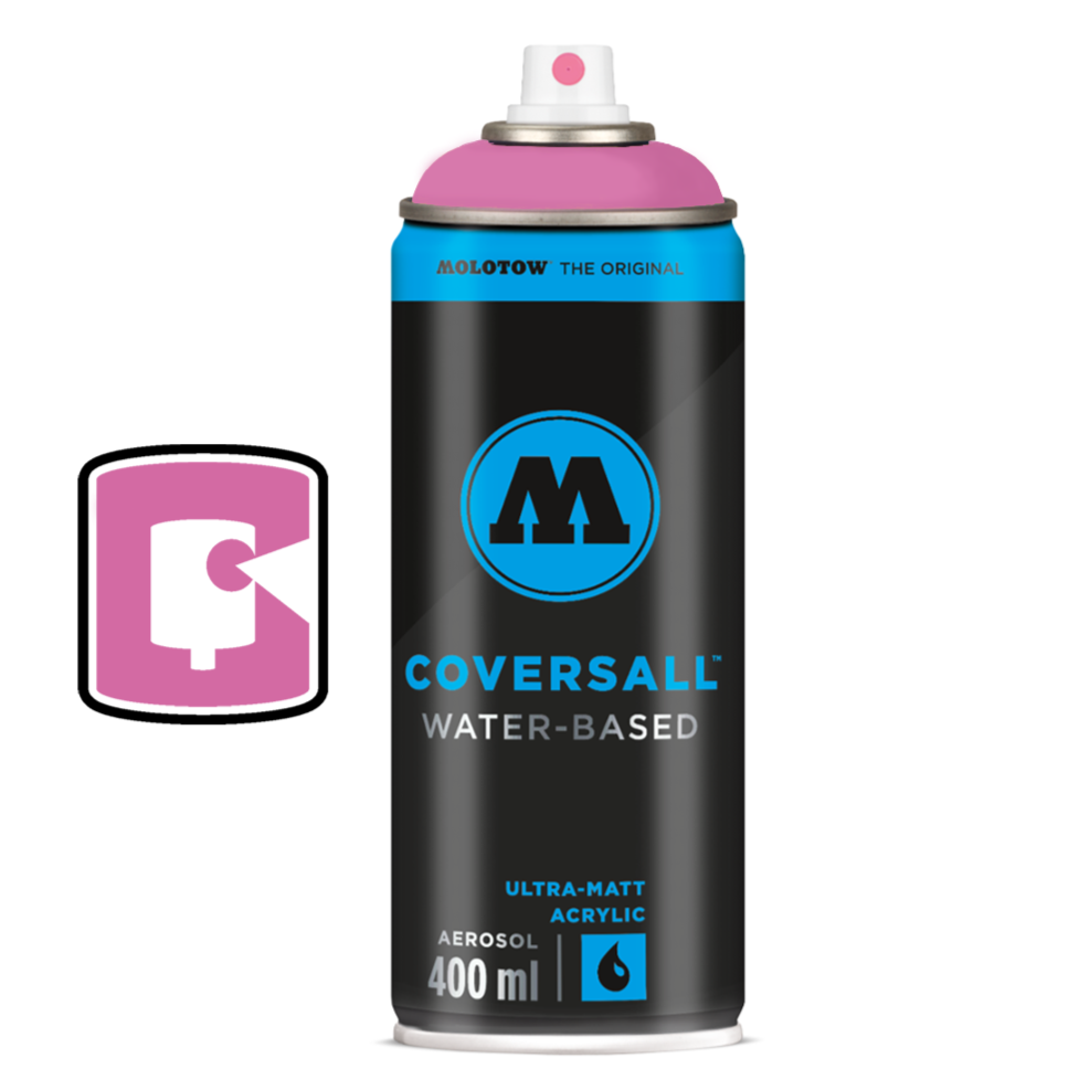 Fuchsia Pink Molotow Coversall Water-Based 400ML Spray Paint