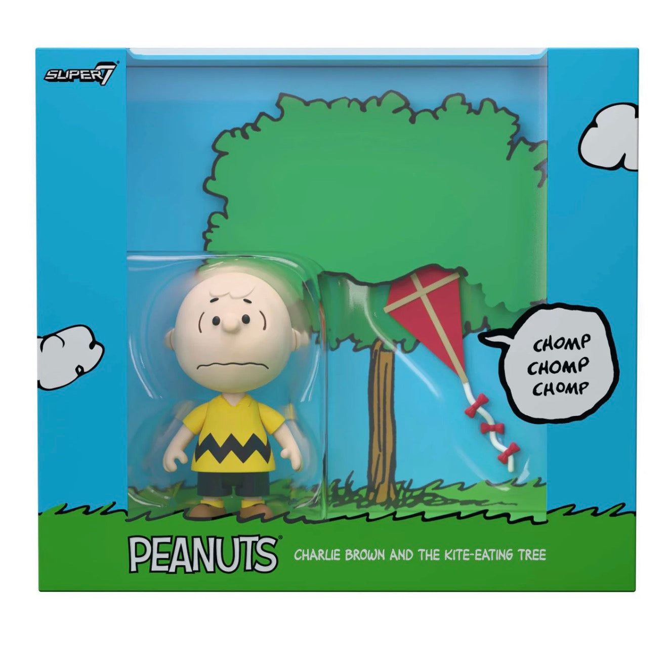 Super7 Peanuts Charlie Brown Kite Diorama Box
