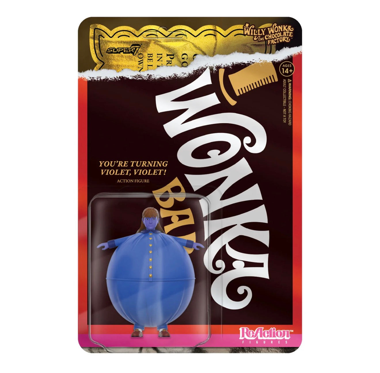 Super7 ReAction Violet Beauregarde Willy Wonka Figure