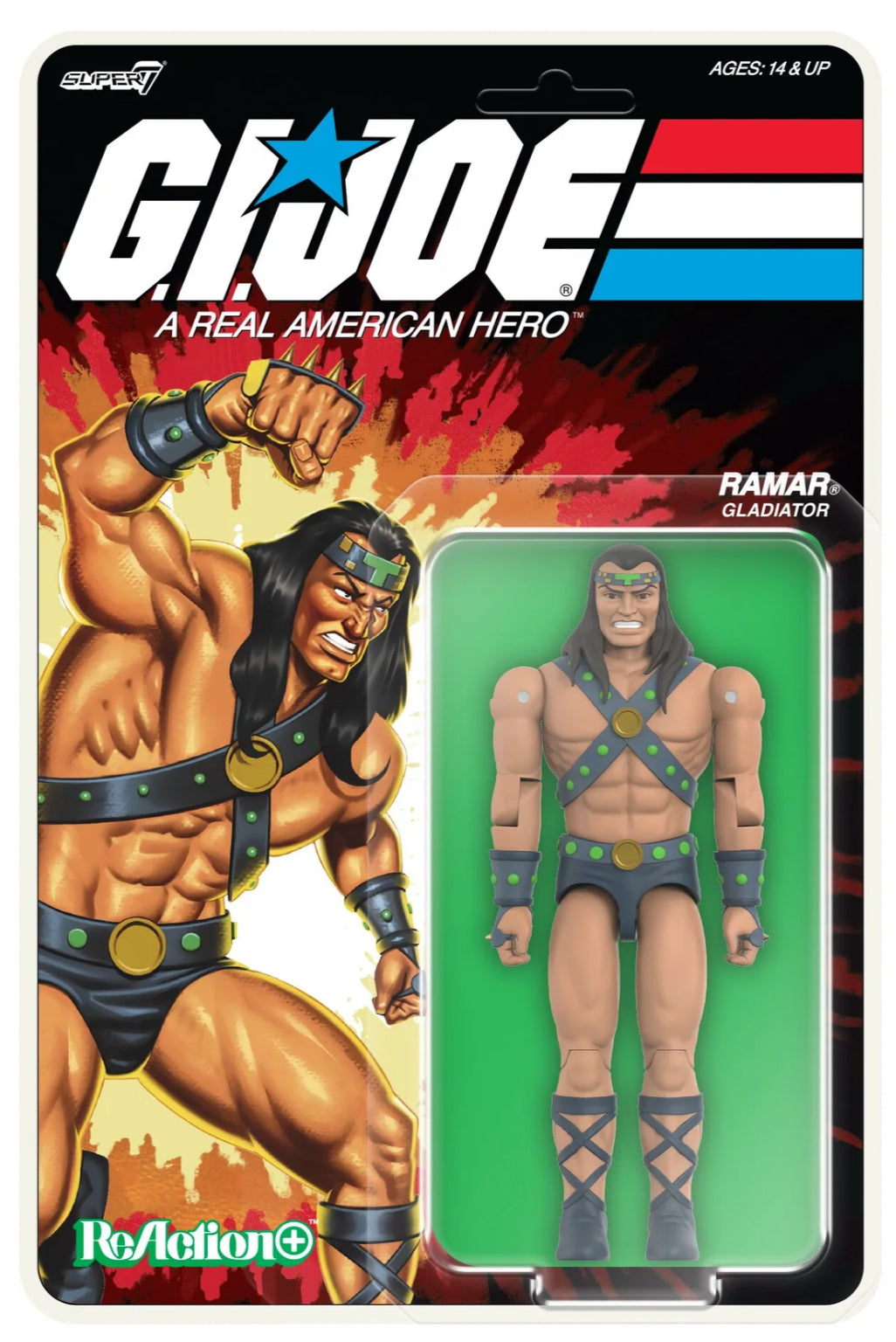 Super7 Reaction Figure G.I. Joe Figure Ramar Gladiator