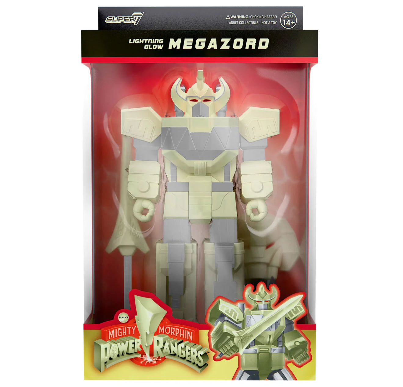 Super7 Lightning Glow Megazord ReAction Figure