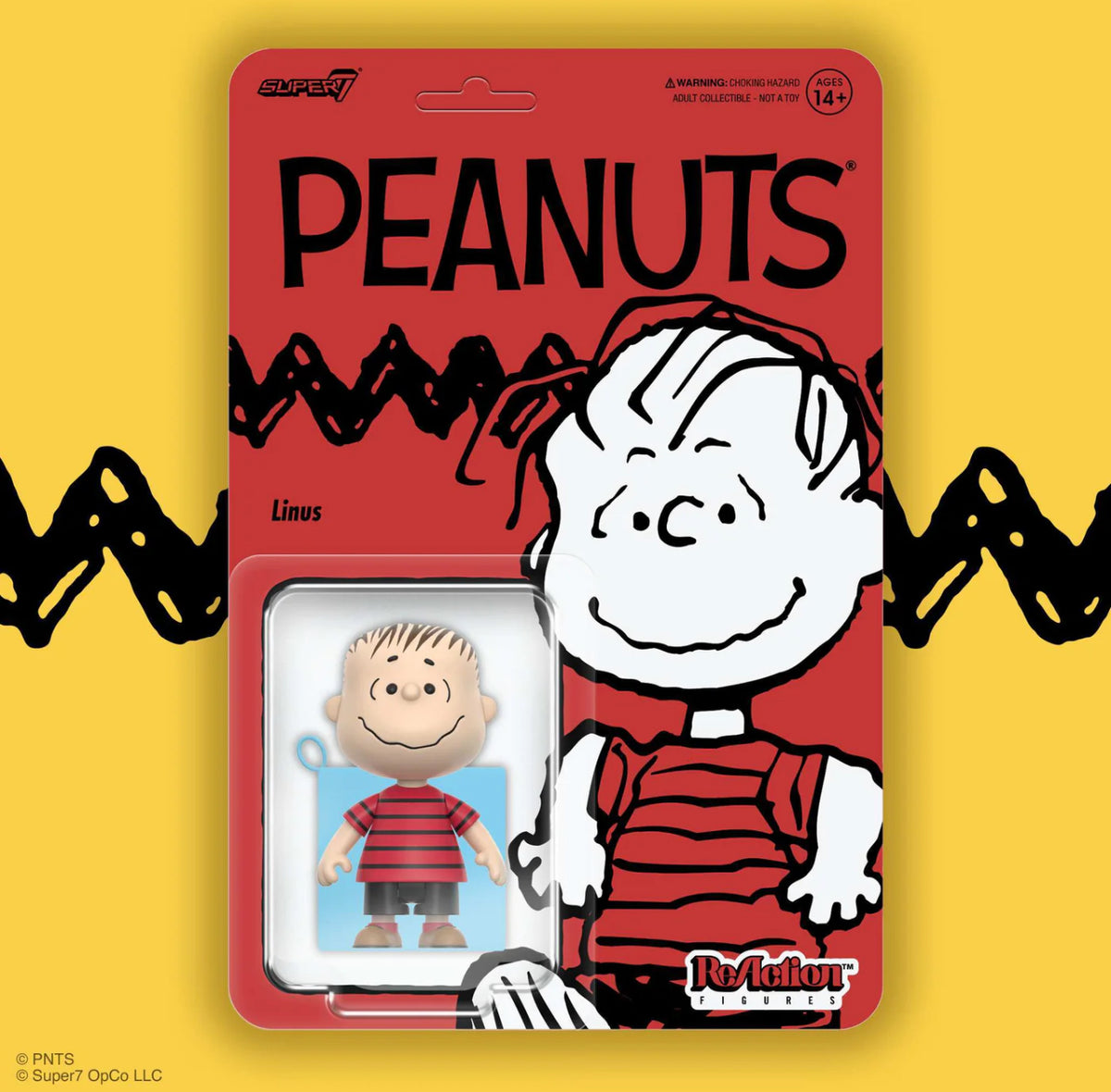 Peanuts Linus Super7 ReAction Figure