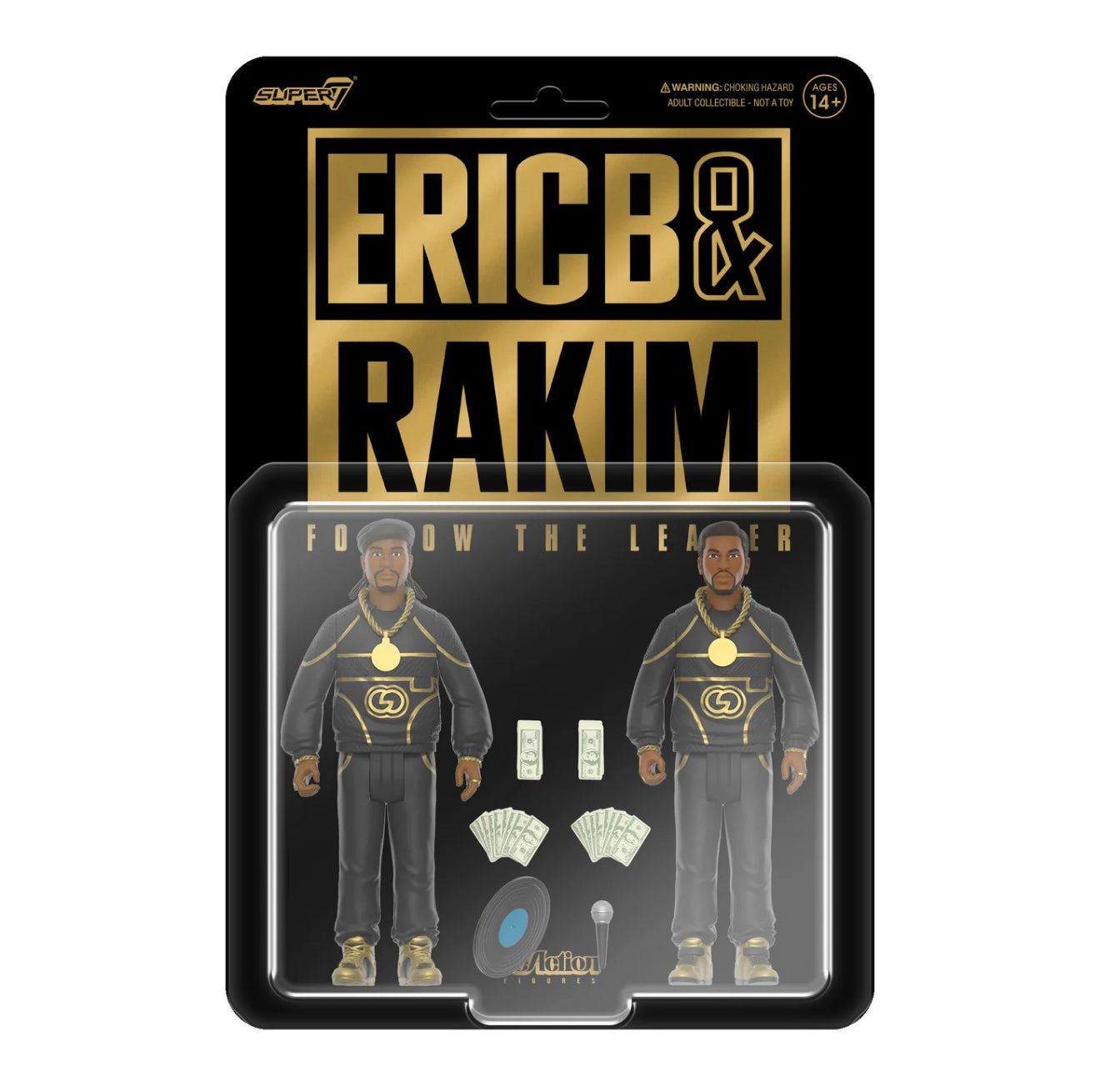Eric B & Rakim 2 Pack Follow The Leader Super7 Reaction Figure