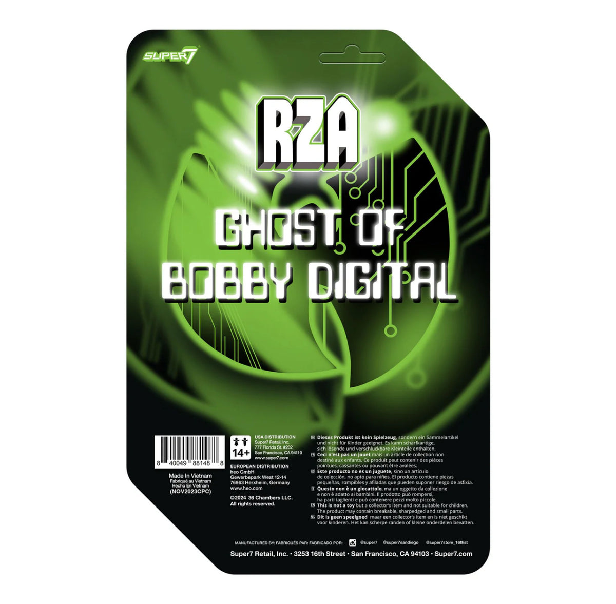 RZA Bobby Digital Super7 ReAction Figure