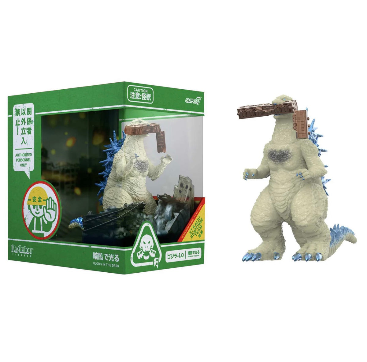 Super7 ReAction Godzilla Minus One Train Biter Glow