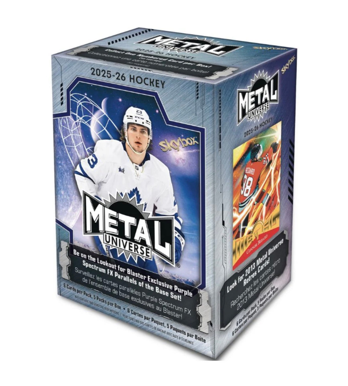 NHL Blaster Box 2025 - 26 Skybox Metal Universe 5 Packs