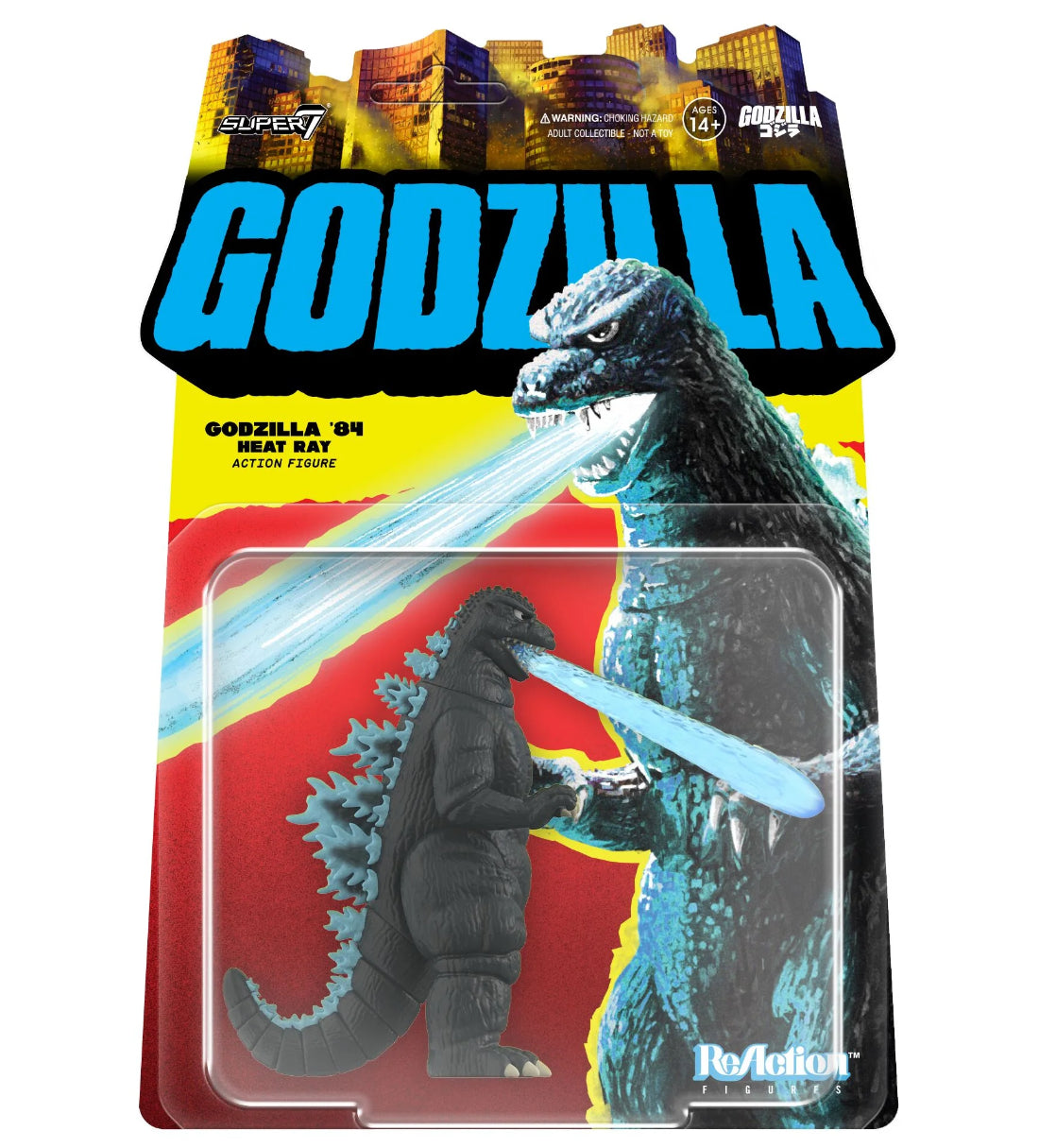 Godzilla 1984 Heat Ray Super7 ReAction Figure