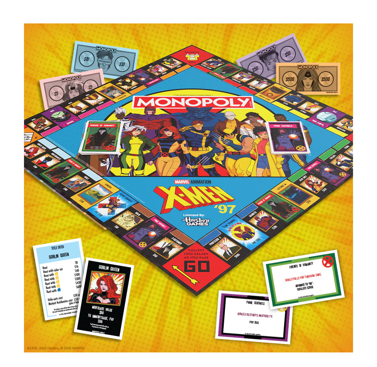 Marvel X Men 97 Monopoly