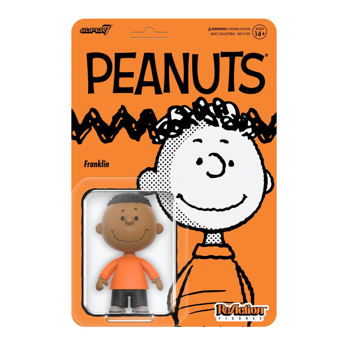 Super7 ReAction Franklin Peanuts Figure