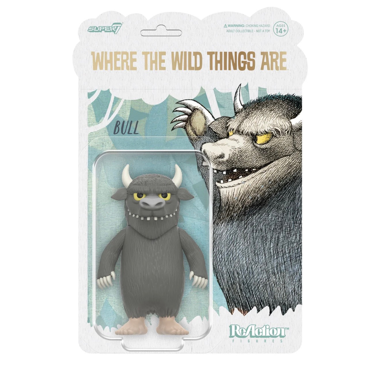 Super7 ReAction Where The Wild Things Are Bull Monster Figure
