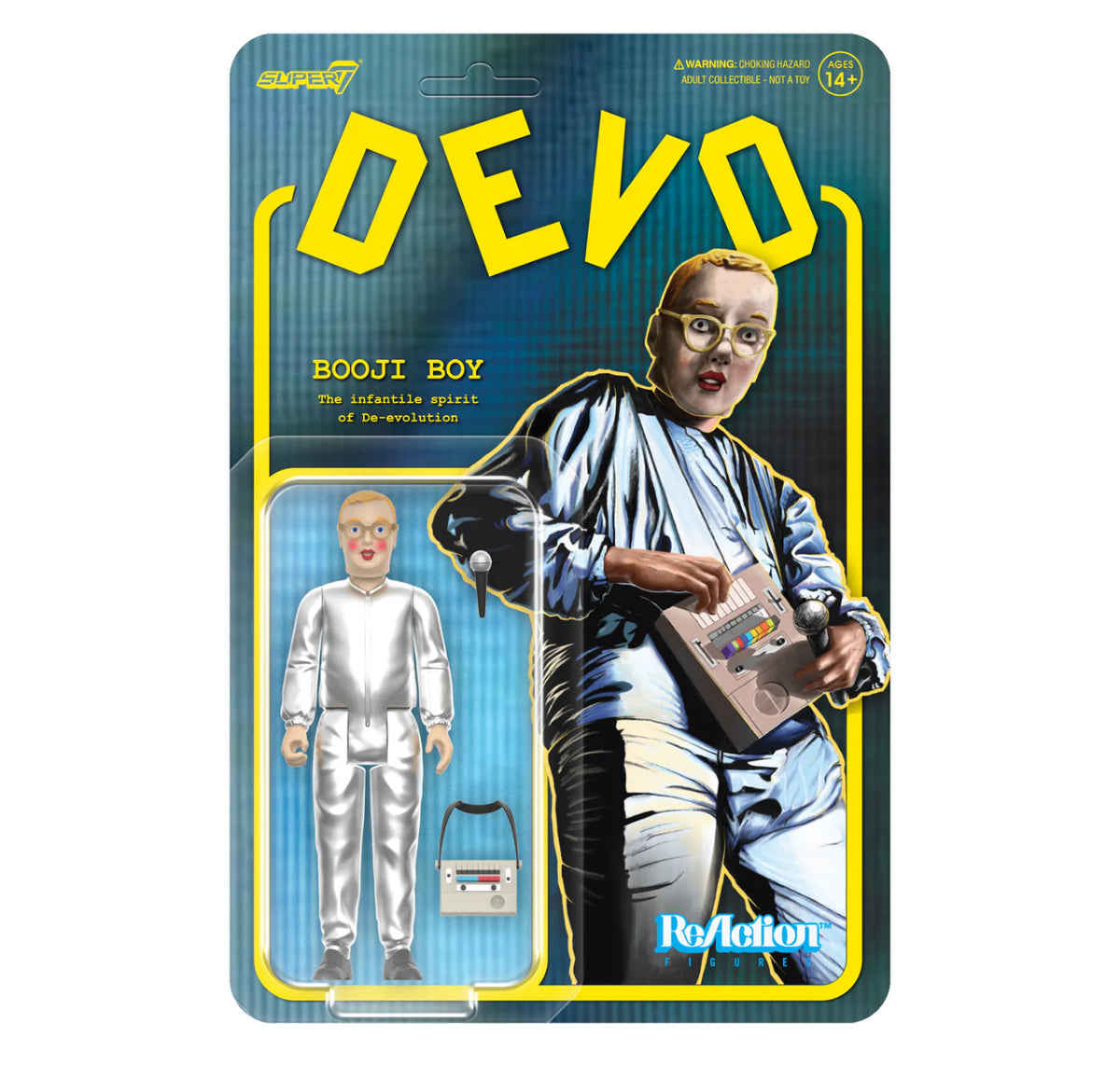 Super7 Devo Booji Boy Reaction Figure