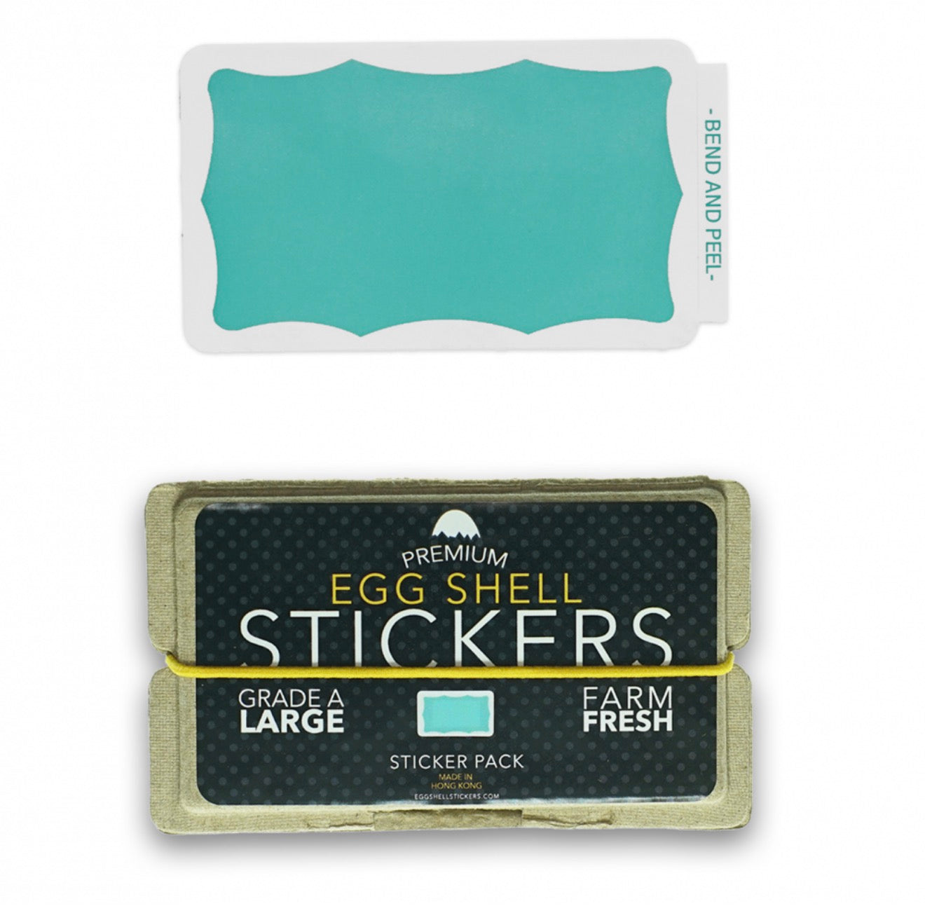 Sticker Xchange Egg Shell 80 Count Teal Sticker Pack